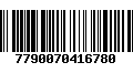 Código de Barras 7790070416780