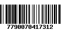 Código de Barras 7790070417312