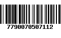 Código de Barras 7790070507112