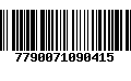 Código de Barras 7790071090415