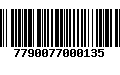 Código de Barras 7790077000135