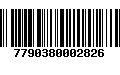 Código de Barras 7790380002826