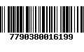 Código de Barras 7790380016199