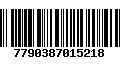 Código de Barras 7790387015218