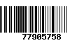 Código de Barras 77905758