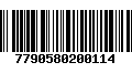 Código de Barras 7790580200114