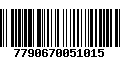 Código de Barras 7790670051015