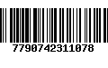 Código de Barras 7790742311078