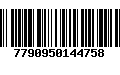 Código de Barras 7790950144758