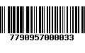 Código de Barras 7790957000033