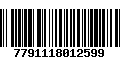 Código de Barras 7791118012599