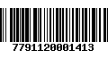 Código de Barras 7791120001413