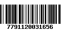 Código de Barras 7791120031656