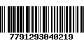 Código de Barras 7791293040219