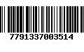 Código de Barras 7791337003514