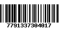 Código de Barras 7791337304017