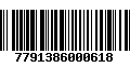 Código de Barras 7791386000618