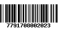 Código de Barras 7791708002023