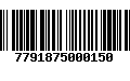 Código de Barras 7791875000150