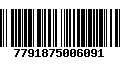 Código de Barras 7791875006091