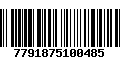 Código de Barras 7791875100485