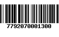 Código de Barras 7792070001300