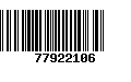 Código de Barras 77922106