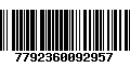 Código de Barras 7792360092957