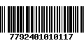 Código de Barras 7792401010117