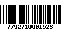 Código de Barras 7792710001523