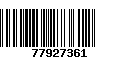 Código de Barras 77927361