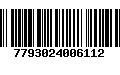 Código de Barras 7793024006112