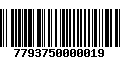 Código de Barras 7793750000019