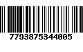 Código de Barras 7793875344005