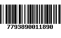 Código de Barras 7793890011890