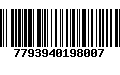 Código de Barras 7793940198007