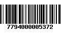 Código de Barras 7794000005372