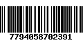 Código de Barras 7794058702391