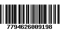 Código de Barras 7794626009198