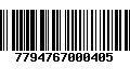 Código de Barras 7794767000405