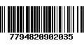 Código de Barras 7794820902035