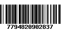 Código de Barras 7794820902837