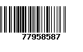 Código de Barras 77958587