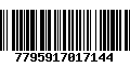 Código de Barras 7795917017144