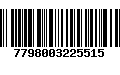 Código de Barras 7798003225515