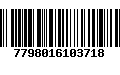 Código de Barras 7798016103718