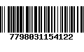 Código de Barras 7798031154122