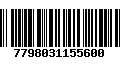 Código de Barras 7798031155600