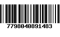 Código de Barras 7798040891483