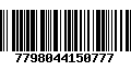 Código de Barras 7798044150777